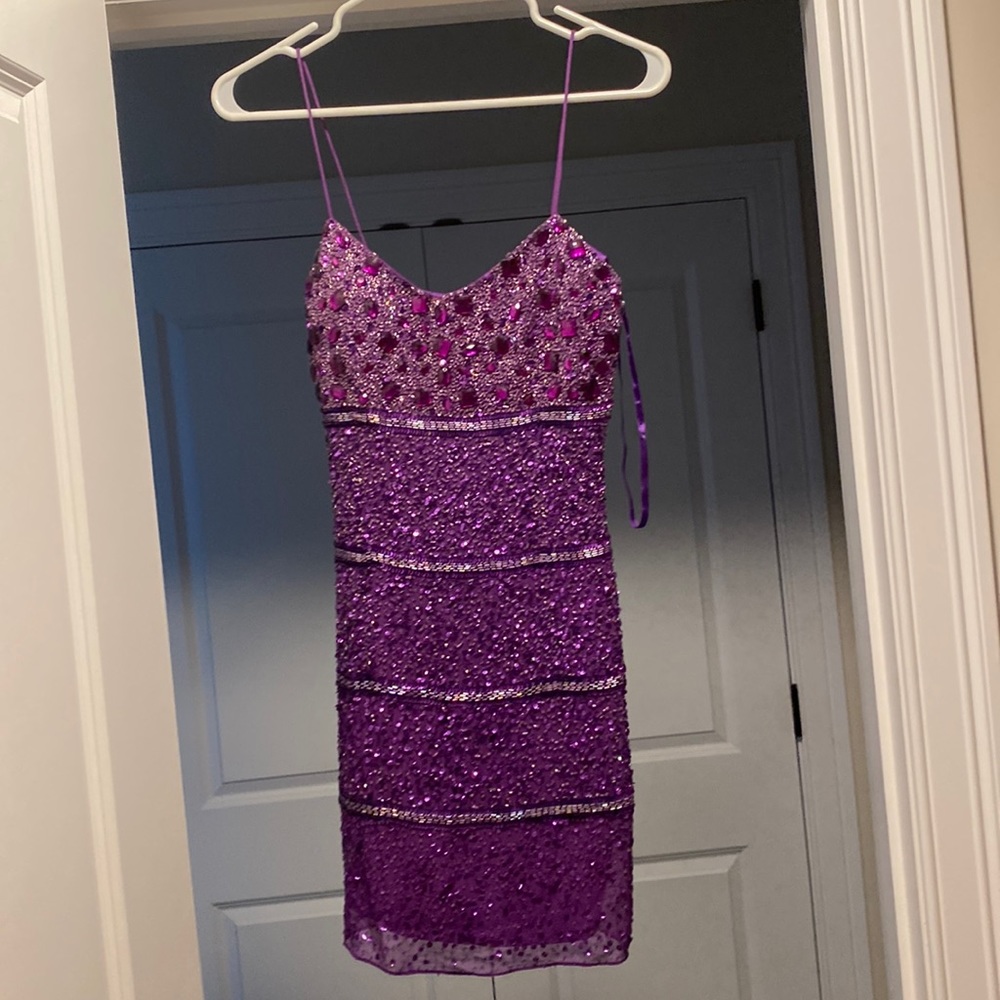Purple jewel party dress size 2